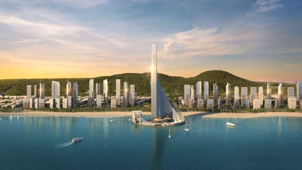 Toan-canh-Sun-Elite-City-voi-toa-thap-bieu-tuong-vuon-tam-quoc-te-om-tron-360ha-dat-vang-view-vinh-di-san-1024×576