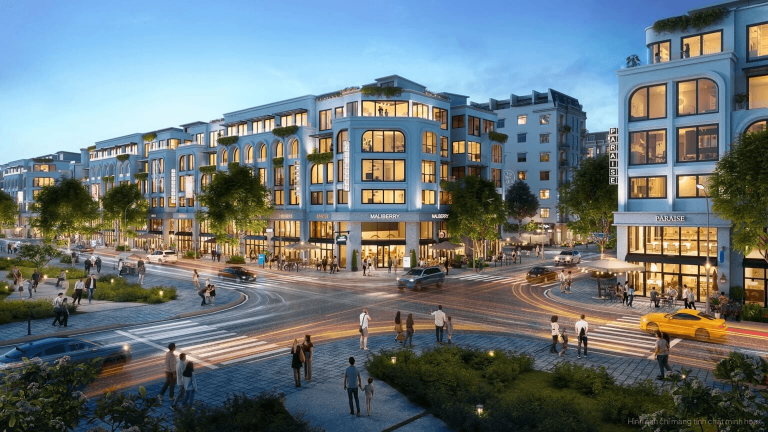 Vẻ đẹp kiến trúc Địa Trung Hải rực rỡ và phóng khoáng của các căn shophouse, biến Sora Bay thành một "studio" khổng lồ, một điểm check-in nghệ thuật thu hút hàng triệu lượt tương tác.