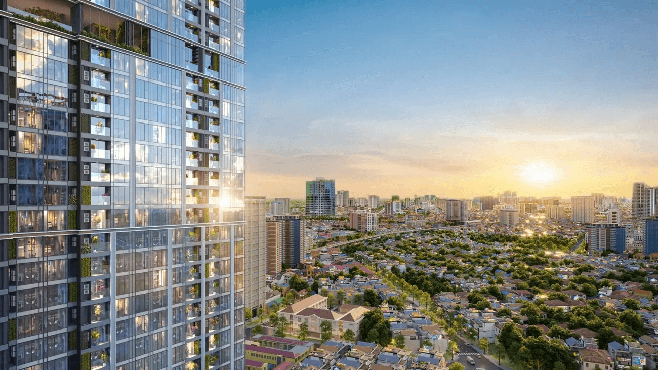 Tầm nhìn đắt giá từ Sun Feliza Suites Cầu Giấy, vị trí trung tâm với tiềm năng sinh lời bền vững cho nhà đầu tư.